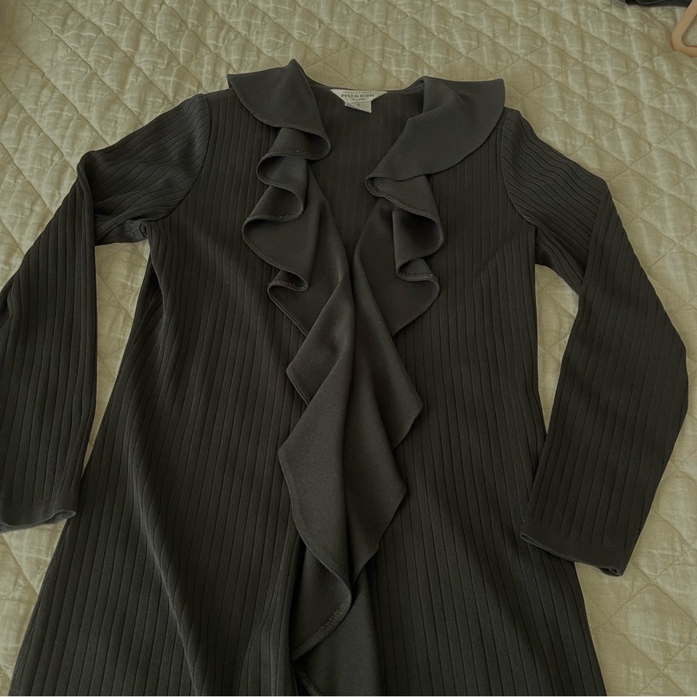 Exclusively Mistook Ruffle Front Duster Petite Sm… - image 3